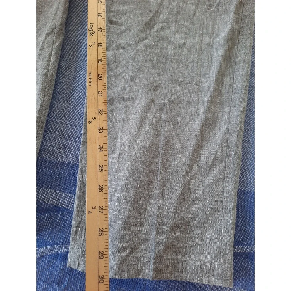 Tasso Elba Island Mens XXL Gray Linen Cotton Blend Relax Drawstring Pants New